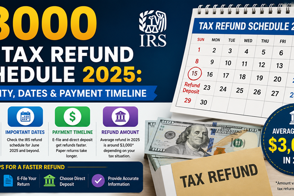 $3000 IRS Tax Refund Schedule