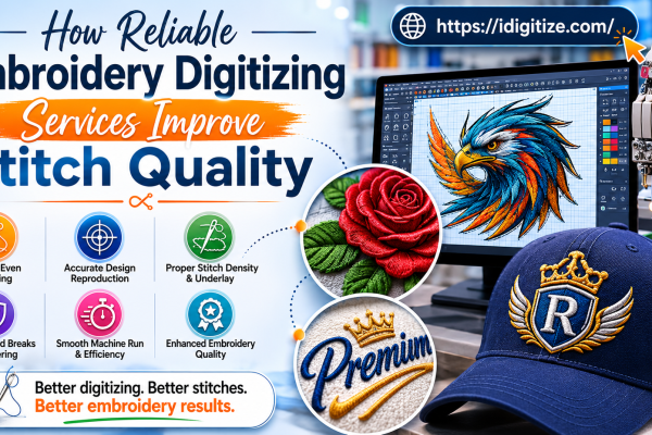 How Reliable Embroidery Digitizing Services Improve Stitch Quality