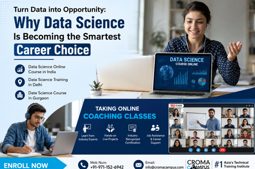 Student Take Online Class of Data Science Course